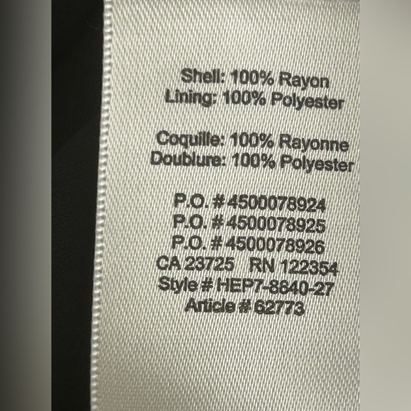 Wilfred Free Women's V-Neck Rayon Blend Slit On‎ Side Black Slip Dress Size XXS - Picture 5 of 8